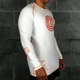 thumbnail image 2 of Chaos and Order Base Label V2 Long Sleeve BJJ Rashguard - 2XL - White, 2 of 4