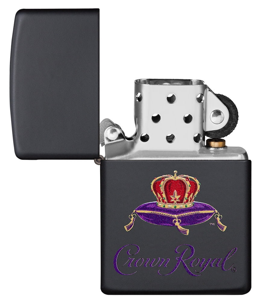 Zippo Crown Royal Black Matte Pocket Lighter