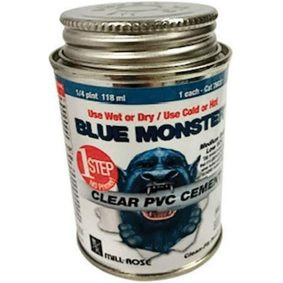 Mill-Rose Clear PVC Cement 1/4pt