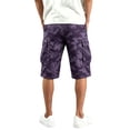 thumbnail image 5 of TQWQT Camo Cargo Shorts for Men Drawstring 3/4 Cargo Capri Shorts Elastic Waist Loose Fit Below Knee Lightweight Casual Street Outdoor Summer Shorts with Pockets Purple S, 5 of 6