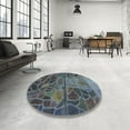 thumbnail image 4 of Ahgly Company Machine Washable Indoor Rectangle Transitional Gunmetal Green Area Rugs, 2' x 3', 4 of 7