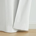 thumbnail image 6 of Your Zone Reversible Ruffle Blackout Curtain Panel, 1 Panel, White, 37" W x 95" L, 6 of 7