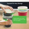 thumbnail image 2 of Restaurantware Ripple Wall Coffee Cups 25 Count 4 Ounce Insulated Crimson Paper Cups, Rolled Rim Spill-Resistant Disposable Paper Non-Slip for Coffee, Beverages, 2 of 8