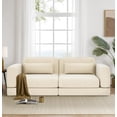 thumbnail image 3 of Sofá Cama Doble 180cm con Espuma Viscoelástica - Sofá Modular Convertible 2 Plazas, Diseño Compacto para Salón, Beige, 3 of 8