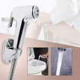 thumbnail image 2 of Juego de ducha de lluvia/rociador de bidé con soporte de pared y manguera de 1,4 m/para inodoro, accesorios sanitarios para baño, 2 of 5