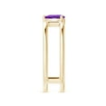 thumbnail image 3 of ANGARA Natural Pear Amethyst Solitaire Parallel Split Shank Ring in 14K Yellow Gold for Women (Size-6x4mm) | February Birthstone, Birthday, Anniversary, Jewelry Gift for Women | Natural Amethyst Ring, 3 of 9