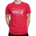 thumbnail image 2 of Officially Licensed Coca-Cola Highway Route Travel Map Logo Graphic Men's T-shirt, 2 of 3