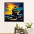 thumbnail image 4 of Sailboat Diamond Painting Kits For Adults 5D Diamond Art Kit For Beginners, DIY Paint With Round Full Diamonds Paintings Gem Art For Home Wall Decoration Gift (25x25cm/10x10inches), 4 of 5