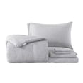 thumbnail image 4 of SUTENGDA 8 Piece Bed In A Bag  Cationic Dyeing Cozy Comforter Bedding Set (Queen  Khaki), 4 of 6