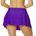 thumbnail image 5 of Ediodpoh Womens Skirts Women's Swim Skirt Beach Skirt Shorts Double Layer Swimsuit Cover Up Purple S, 5 of 5