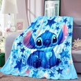 thumbnail image 1 of Cartoon Cute Stich Blanket, 3D Printing Lilo & Strong Soft and Comfortable Children's Nap Sleeping Blanket, Bedding, 1 of 5