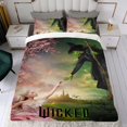thumbnail image 4 of Película Wicked Conjunto de sábanas temático, trío de piezas, cómodo y amigable con la piel, diseño único, regalo de decoración para el hogar para familiares, amigos y fans, 90 cm * 190 cm, 4 of 6