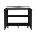 thumbnail image 3 of Depot E-Shop Utility Base Cabinet Stainless Steel Countertop and 2-Door, Smokey Oak -Kitchen, 3 of 6