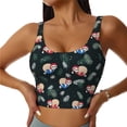 thumbnail image 2 of Uemuo Baby Sloths Pattern Women's Sports Bra - High Impact Support, Breathable, and Comfortable Athletic Bra for Running, Yoga, and Workouts, 2 of 9