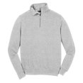 thumbnail image 5 of Mens 1/4 Zip Cotton/Poly Fleece Sweatshirt Athletic Heather X-Small, 5 of 8