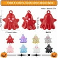 thumbnail image 2 of 1 Box 32Pcs 8 Styles Ghost Charm Alloy Enamel Halloween Charms Bulk Metal Halloween Themed Spray Painted Cute 3D Black Red Gold Mini Dangle Charm for Jewelry Making Charms Supplies DIY Craft DIY, 2 of 6