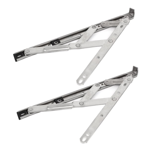 Bisagra de fricción para ventana abatible de acero inoxidable 201 de 12 pulgadas, plegable, 2 piezas
