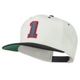 thumbnail image 2 of Athletic Number 1 Embroidered Classic Two Tone Cap - Natural Black OSFM, 2 of 5