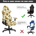 thumbnail image 5 of TSOVTHRID Sunflower Bee Print Set of 4 Gaming Chair Covers Slipcovers, Stretchable Breathable Computer Reclining Gaming Chair Seat Cover with Armrest Covers for Esports Gaming Work, 5 of 7