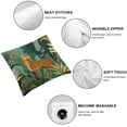 thumbnail image 4 of COMIO Leopard Pillow Covers, Cheetah Decorative, Jungle Tropical Leaves Print Throw Pillow Covers,  Square Cushion Pillowcases for Sofa Couch Bed, Farmhouse Home Decor 2pc, 4 of 6