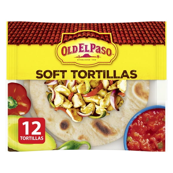 Tortillas souples moyennes d'Old El Paso 12 tortillas, 297 g