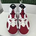 thumbnail image 3 of Ni-k-e Air Jordan 6 Retro OG Mid Carmine Red White Black CT8529-106 Mens Size 13, 3 of 6