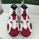 thumbnail image 3 of Ni - ke Ni - ke Air Jordan 6 Retro OG Mid Carmine Red White Black CT8529-106 Mens Size 13, 3 of 5