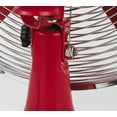 thumbnail image 5 of Better Homes & Gardens New 12 inch Retro 3-Speed Metal Tilted-Head Oscillation Table Fan Red, 5 of 8