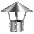 thumbnail image 3 of Tapa cónica para chimenea, protector de chimenea de acero inoxidable, accesorio resistente a la intemperie, tubo de a prueba de viento, tapa pa Estilo B, 3 of 9