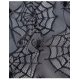 thumbnail image 3 of Cortinas de Puerta de Encaje Negro - Telaraña, Cortinas de Ventana semitransparentes de 100 cm x 200 cm para decoración del hogar, Sala de Estar, Dormitorio, Cortinas Bordadas JM, 3 of 5