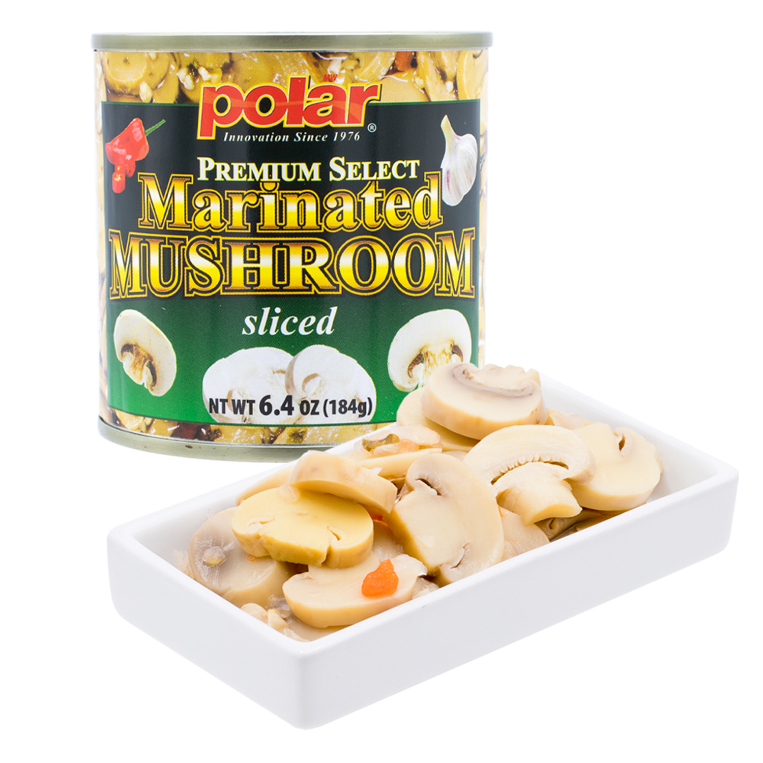 MW Polar Sliced Marinated Mushrooms 6.4 oz (Pack of 12)