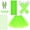 Green, variant on 70s 80s Costume Accessories Outfits for Women Tutu Skirt Headband Leg Warmers Fishnet Gloves Cosplay Set