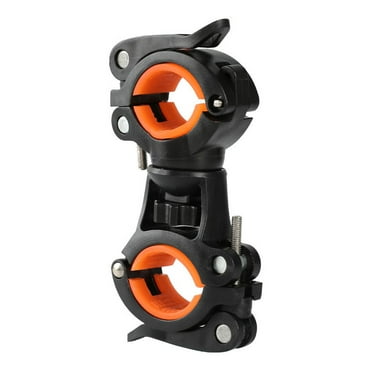 Homoyoyo Universal Flashlight Bracket Orange Non-Slip Rubber for Bike Use 1Pc