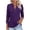 xx-Purple1213, variant on XIAONU Womens Turn Down Collar Elbow Sleeve Polo Shirt V Notch Slim Fit Casual Golf Tops Daily Work Casual Top