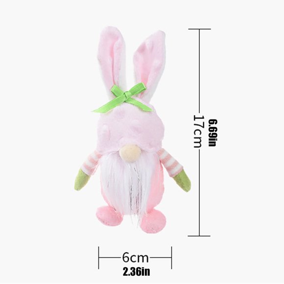 Easter Gnomes Bunny Decoration 40cm Dwarf Faceless Doll Plush Rabbit Doll Kids