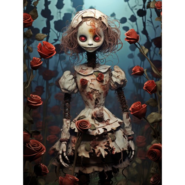 (w2791) Serie Personajes Calavera Con Diamantes Redondos Pintura Diamantes Resina 30*40CM