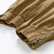 thumbnail image 3 of Pantalones largos de moda para hombre, casuales, de color sólido, cargo, con bolsillos y cremallera, cintura elástica, pantalones largos de algodón para hombre., 3 of 7