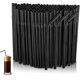 thumbnail image 1 of 600 Pcs Plastic Straws, Black Reusable Straws For Drinks From Bar Party Home, 22 Cm (calibre 6 Mm) 26-27s, 1 of 5