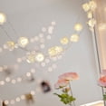 thumbnail image 4 of Light Garland 20 White Flowers with Warm White LED Battery Operated, 4 of 5