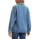 thumbnail image 3 of CHAQUETA DE MEZCLILLA PARA MUJER INSPIRE CHIC Cuello Plano Manga Larga Otoño Cierre de Botón Oversized Denim Jacket XL Azul, 3 of 6