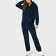 thumbnail image 1 of Pijama de lana Artificial para hombre, ropa de dormir informal de manga larga, Color sólido, con cremallera, mono holgado con capucha, Rompe cálido de invierno, 1, 1 of 4