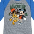 thumbnail image 3 of Disney Standard - Packed For Adventure Pluto Mickey - Toddler & Youth Raglan Graphic T-Shirt, 3 of 4