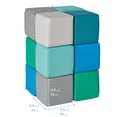 thumbnail image 3 of ECR4Kids SoftZone Patchwork Toddler Stacking Blocks, Foam Playset, Contemporary, 12-Piece, 3 of 10