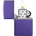 thumbnail image 3 of Zippo Lighter - Personalized Customize Message Engrave Purple Matte Color Windproof Lighter #237, 3 of 7