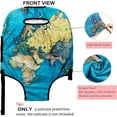 thumbnail image 4 of Luggage Cover Approved Travel Suitcase Protector World Map Elastic Washable Baggage Covers for 25-28 inch Luggage (L), 4 of 6