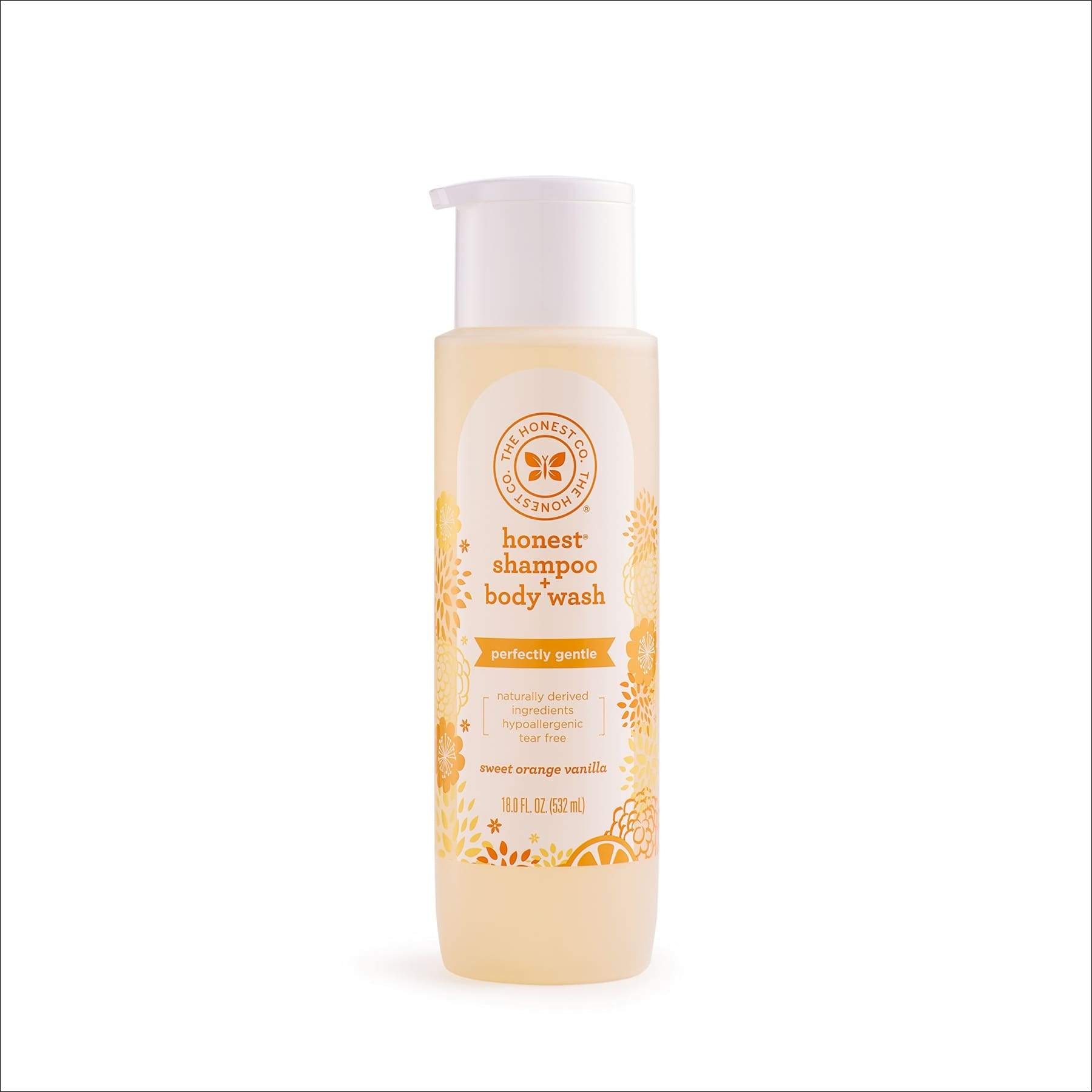 The Honest Company Perfectly Gentle Sweet Orange Vanilla Shampoo + Body