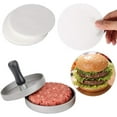 thumbnail image 3 of Bxaolu Hamburger Patty Paper Round 4.5 Inch, Baking Parchment Set of 200, Non Stick Patty Paper Sheets for Burger Press, Patty Serperate and Cake Baking, 3 of 9