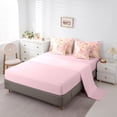thumbnail image 5 of Castle Fairy Boys Girls Ballet Girl Bedding Comforter Set 7-Piece,Kawaii Floral Flowers Bow King Bedding Sets,Dance Theme Ultra Soft Bed Sheets,Microfiber Bedroom Decor,Reversible, 5 of 8