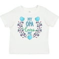 thumbnail image 3 of Inktastic My Opa Loves Me with Flowers and Hearts Boys or Girls Toddler T-Shirt, 3 of 5