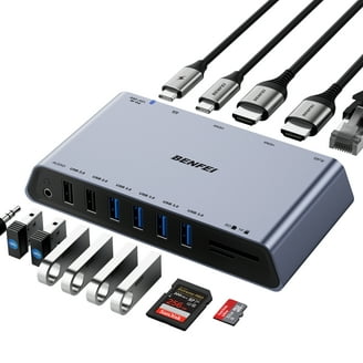 Anker Docking Station, KVM Switch for 2 Laptops, Dual 4K Monitor